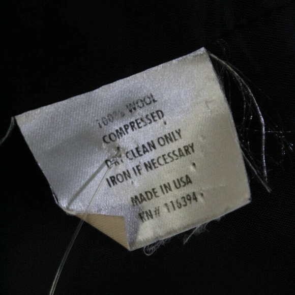 JENNIFER HOPE ONE BUTTON BLAZER BLACK WOOL SIZE 2 - Picture 5 of 5